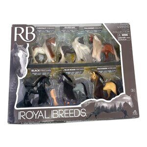 Lanard Royal Breeds RB Toy Horses Show Collection 6 Pack Equestrian Playset